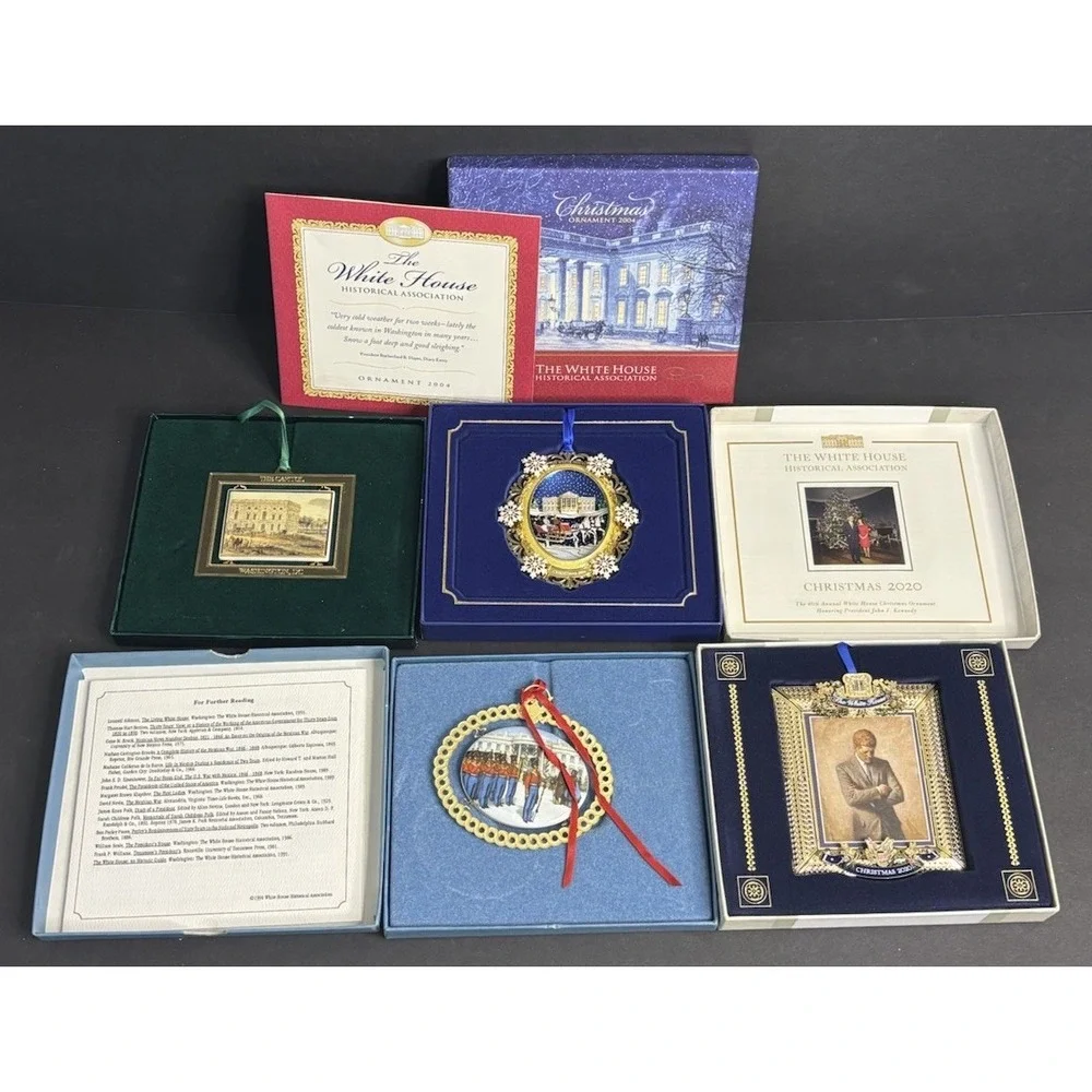 3 White House Historical Association Ornaments 1 US Capitol 1992 2004 2020 2000